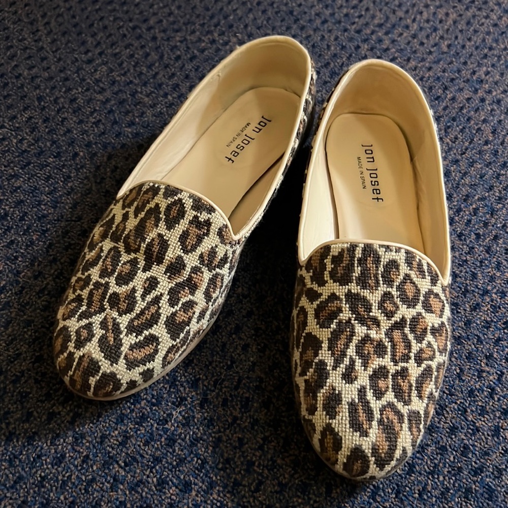 Jon Josef Leopard Needlepoint Loafers- Spain